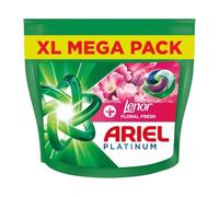 Ariel Platinum Laundry Detergent with Lenor Floral Fresh, XL Mega Pack, 34 Washes