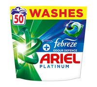 Ariel Platinum PODS, Washing Liquid Laundry Detergent Capsules 50