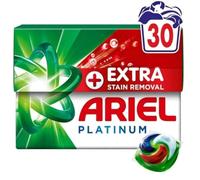 Ariel Platinum Washing Pods Extra Stain Removal, 30 Washes, 684g