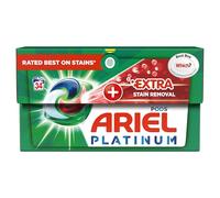 ARIEL Platinum Washing Pods + Extra Stain Removal and Unbeatable Freshness in One Laundry Washing Capsule, 34 Washes