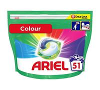 Ariel Pods All-in-One Washing Liquid Laundry Detergent Tablets/Capsules Colour, 51 Washes