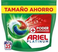 Ariel PODs Platinum Liquid Detergent Capsules + Power Stain Remover Capsules, 35 Washes
