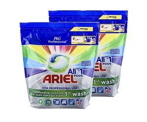 Ariel Professional All in One Pods Color Protect, 2x45 Pods (Pack of 2), 90 Washes