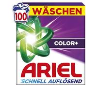 Ariel 's Fast Dissolving Powder Detergent Color+, 100, 100 Washes, Colour+, Stain Off Power on the First Wash, Instant Effect, Even in Cold Water
