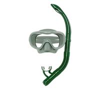Ariel swimming mask and snorkel Green one size