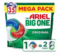 Ariel The Big One Laundry Capsules, 35 Washes, Original - Stain & Odour Removal PODS, Fast Dissolving in Cold, Ariel Pods