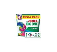 Ariel The Big One PODS Laundry Capsules, 35 Washes, Colour - 2X Stain & Odour Removal, Fast Dissolving in Cold