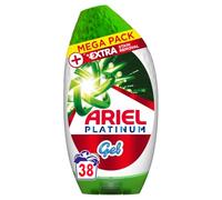Ariel Washing Liquid Gel, 38 Washes, +Platinum Extra Stain Removal