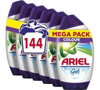 Ariel Washing Liquid Laundry Detergent Gel, 144 Washes (840 ml x 6), Colour, Brilliant Cleaning Even In A Cold Wash