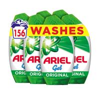 Ariel Washing Liquid Laundry Detergent Gel, 156 Washes (6 x 858 ml), Original, Brrrilliant Stain & Odour Removal From As Low As 15?C