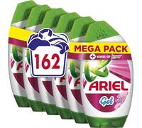 Ariel Washing Liquid Laundry Detergent Gel, 162 Washes (5.67 L x 6), Touch of Lenor Long Lasting Freshness, Brilliant Cleaning Even In A Cold Wash