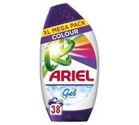 Ariel Washing Liquid Laundry Detergent Gel, 38 Washes, Colour, Brrrilliant Stain Removal Even In 15˚C Or 15min