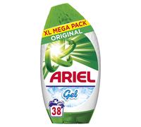 Ariel Washing Liquid Laundry Detergent Gel, 38 Washes, Original, Brrrilliant Stain Removal Even in 15C Or 15min