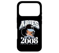 Aries 2008 Melanated Skin Zodiac Astrology Traits Case for iPhone 17 Pro