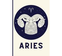 Aries Astrological Circle Journal: Blank Gift Stars Horoscope Sign Book
