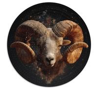 Aries Astrology Jigsaw Puzzles Challenge Toy Educational Games Home Decoration for Adults& Teenager Age 14 Years Up 1000pcs (67.5x67.5cm)
