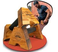 Aries Athletics Athletts by Sustainable Handmade Wooden Push-Up Handles | Non-Slip & Ergonomic Mini Bars for Indoor & Outdoor Training