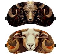 Aries Constellation 2-Pack Eye Patch and Eye Masks Set, Light-Blocking, Soft, Breathable Sleep Mask Kit