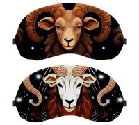 Aries Constellation 2-Pack Eye Patch and Eye Masks Set, Light-Blocking, Soft, Breathable Sleep Mask Kit