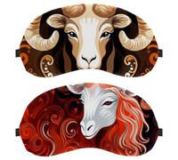 Aries Constellation 2-Pack Light-Blocking Soft Breathable Blindfold Sleeping Masks