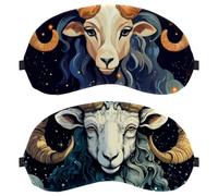 Aries Constellation 2-Pack Light-Blocking Soft Breathable Eye Masks Sleep Mask Eye Patch