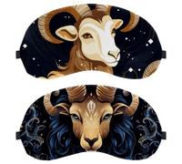 Aries Constellation 2-Pack Light-Blocking Soft Breathable Eye Masks Sleep Mask Eye Patch