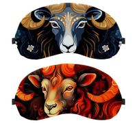 Aries Constellation 2-Pack Light-Blocking Soft Breathable Sleep Mask Eye Masks Sleeping Mask