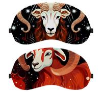 Aries Constellation 2-Pack Light-Blocking Soft Breathable Sleep Mask Eye Masks Sleeping Mask