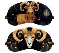 Aries Constellation 2-Pack Light-Blocking Soft Breathable Sleep Mask Eye Masks Sleeping Mask
