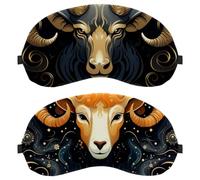 Aries Constellation 2-Pack Light-Blocking Soft Breathable Sleep Mask Eye Masks Sleeping Mask
