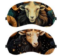 Aries Constellation 2-Pack Light-Blocking Soft Breathable Sleep Mask Eye Patch Eye Cover