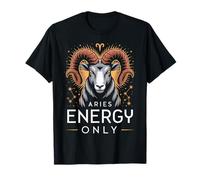 Aries Energy Only Zodiac Ram Constellation T-Shirt