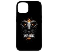 Aries flaming skull ram zodiac Case for iPhone 13
