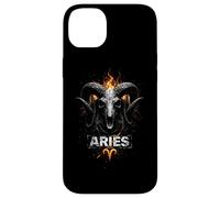 Aries flaming skull ram zodiac Case for iPhone 14 Plus