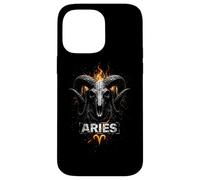 Aries flaming skull ram zodiac Case for iPhone 14 Pro Max