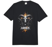 Aries Flaming Skull ram Zodiac Comfort Colors Adult Heavyweight T-Shirt