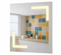Aries Frameless Led Bathroom Mirror 90X100Cm, Backlit Illuminated