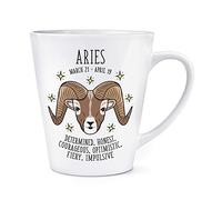 Aries Horoscope 12oz Latte Mug Cup