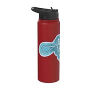 Aries Horoscope Dreamy Aesthetic Aqua Blue Teal Zodiac Stainless Steel Insulated Water Bottle