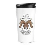 Aries Horoscope Travel Mug Cup