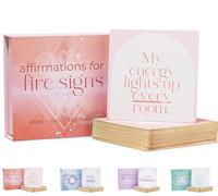 Aries, Leo, Sagittarius Gifts for Women - 40 Daily Affirmation Cards for Women. Positive Affirmation Cards, Zodiac Mindfulness Motivational Birthday Gifts, Astrology Inspirational Décor