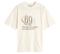 Aries Men's Destroyed 69 T-Shirt Ecru Medium