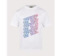 Aries Mens Faded Ariez Arize T-Shirt - Colour: White - Size: XL