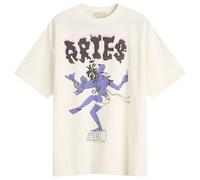 Aries Men's Faded The Destroyer T-Shirt Off White