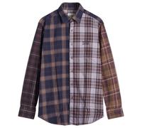 Aries Men's Overdyed Patchwork Shirt Purple Small