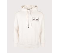 Aries Mens Premium Aged Temple Hoodie - Colour: Off White - Size: XL