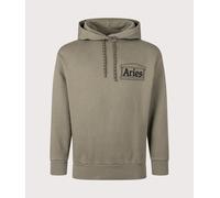 Aries Mens Premium Aged Temple Hoodie - Colour: Olive - Size: Medium