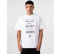 Aries Mens Perfume T-Shirt - Colour: White - Size: Medium