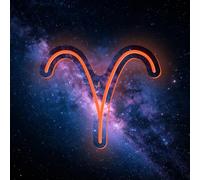Aries Neon Signs for Wall Decor USB Powered Astrology Zodiac Horoscope LED Lights USB Dimmable Hanging Art Neon Light for Children's Room Crystal Jewelry Store Birthday Gift(D 11 in × W 9.4 in)