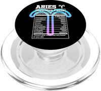 Aries Nutrition Facts Zodiac Sign Astrology Blue Purple PopSockets PopGrip for MagSafe
